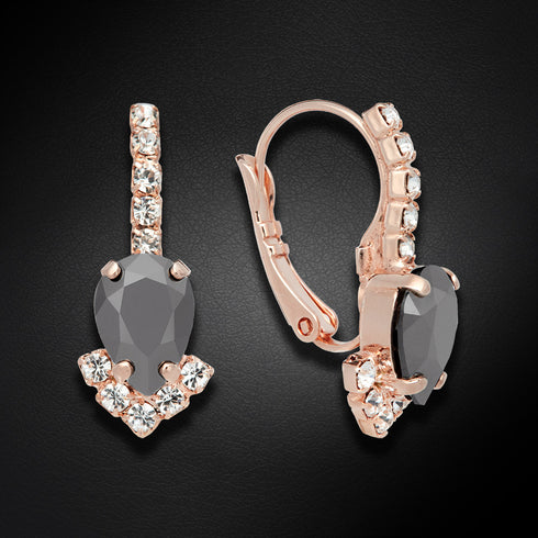 Komplektas "Leonora II (Jet Hematite)" su Preciosa™ kristalais